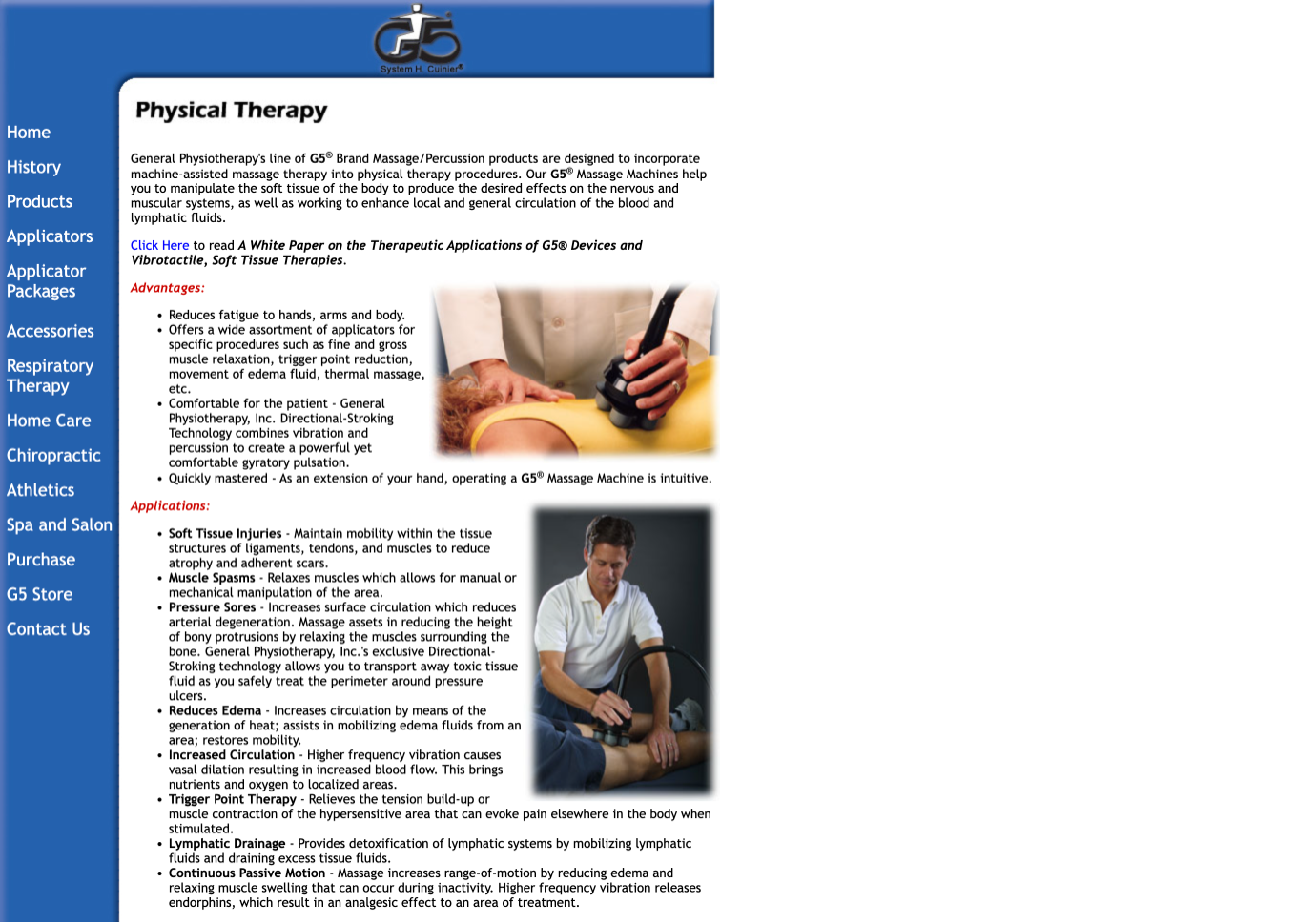 G5 Original Site - Interior Page