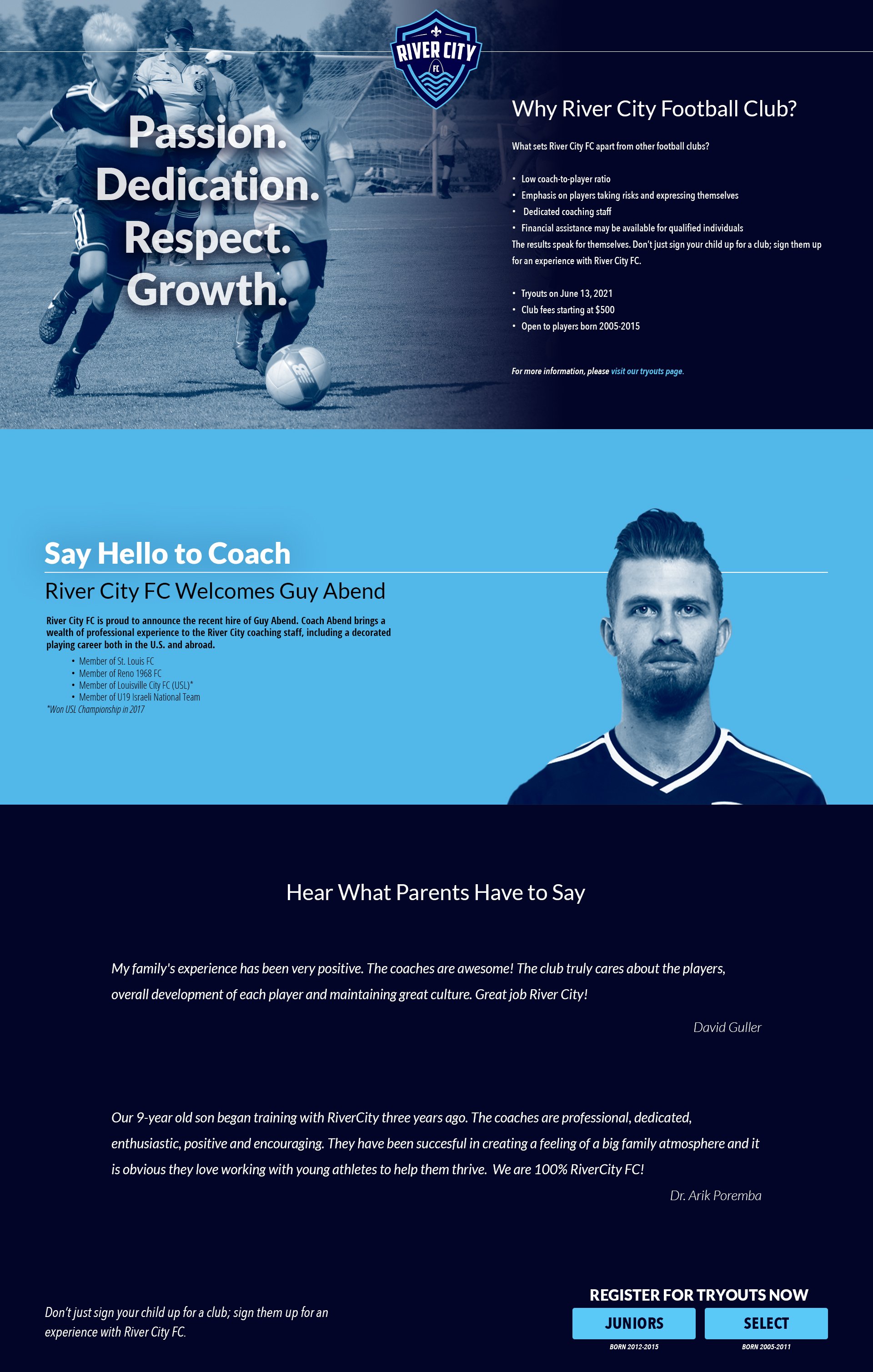 River City Footbal Club - Desktop